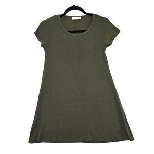 Forever Rose Green T-shirt Dress Womens Small
